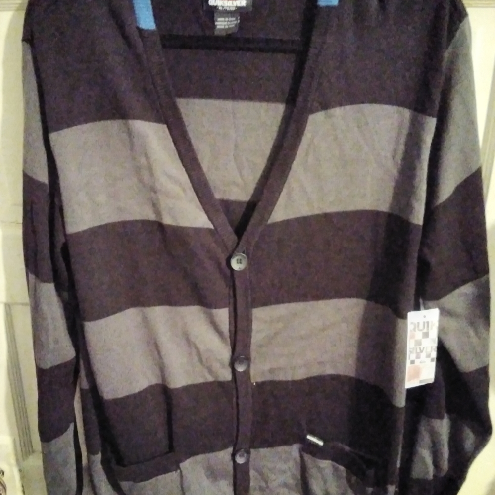 Mens Quick Silver Cardigan Sweater
